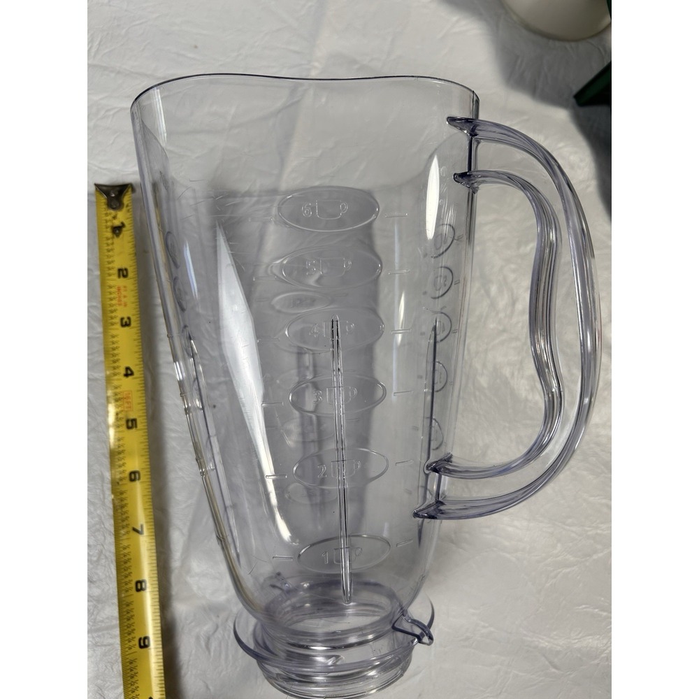 Oster Plastic Blender Jar Carafe Square Clover 6 Cup 1.5L Replacement Pitcher‎ - Picture 4 of 6